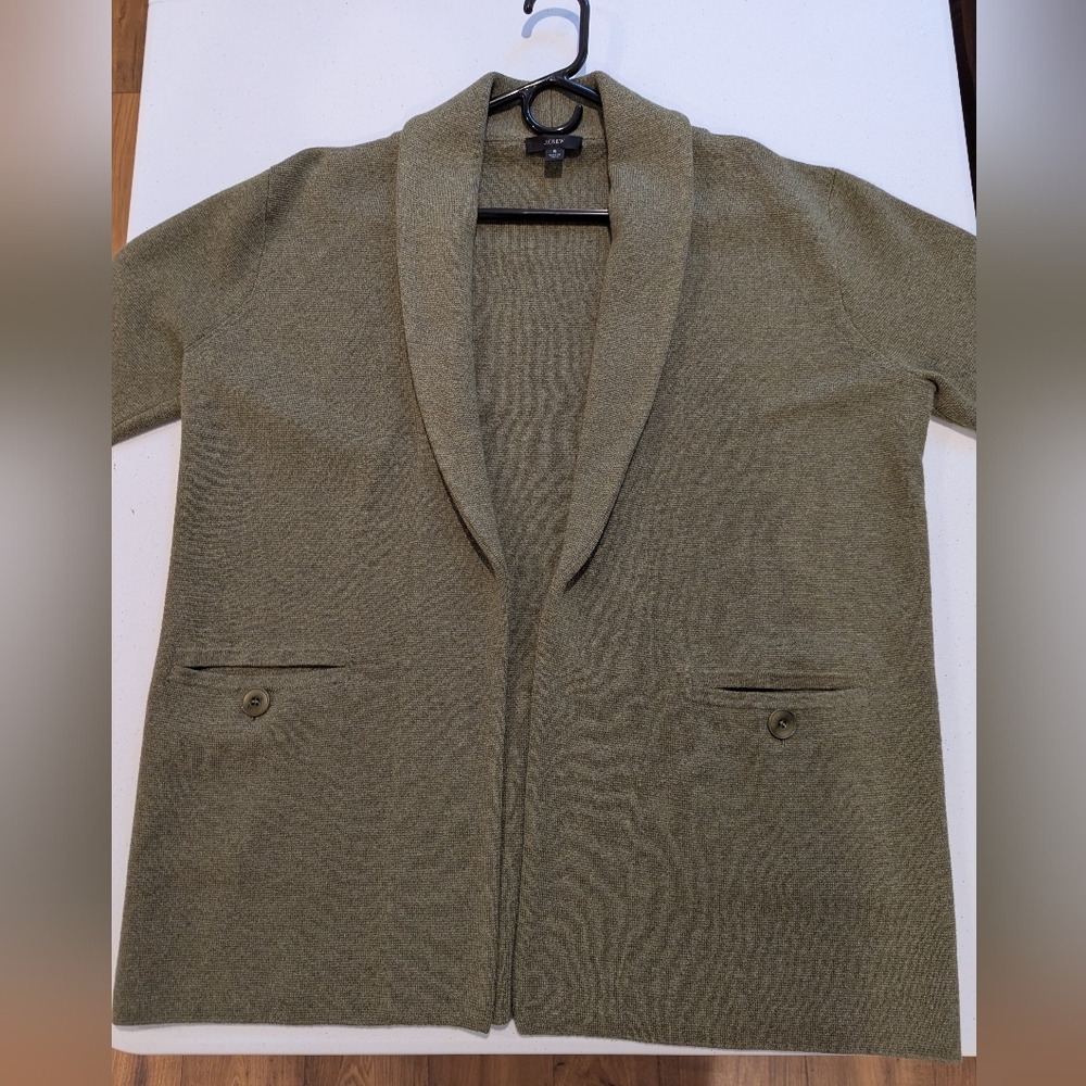 EUC J. Crew Camille Shawl Collar Cardigan Blazer